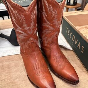 Tecovas Tan Leather Western Boots